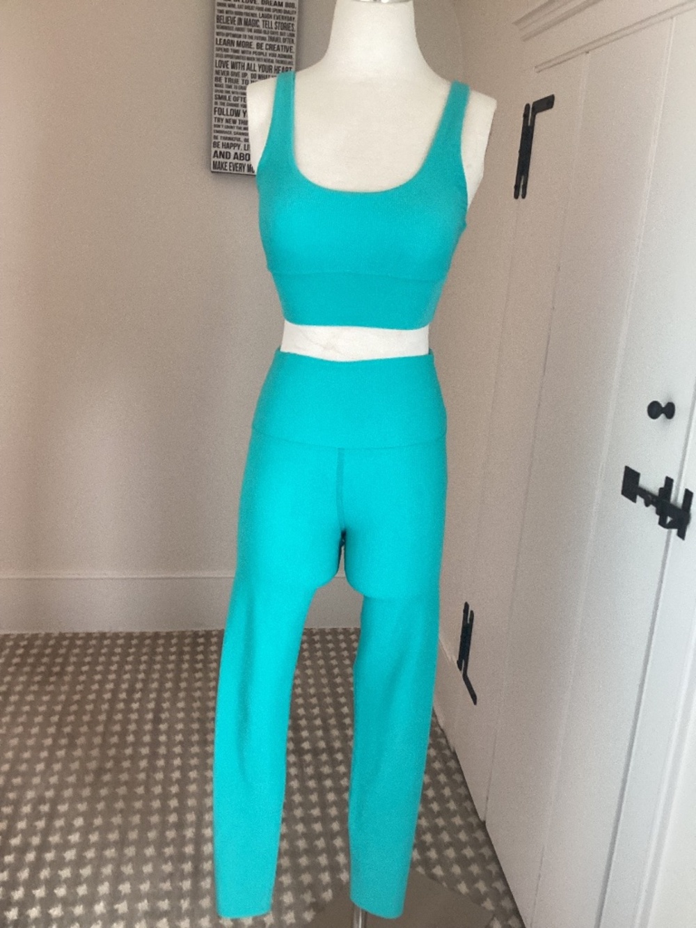 Beach Riot Teal Blue Workout Set